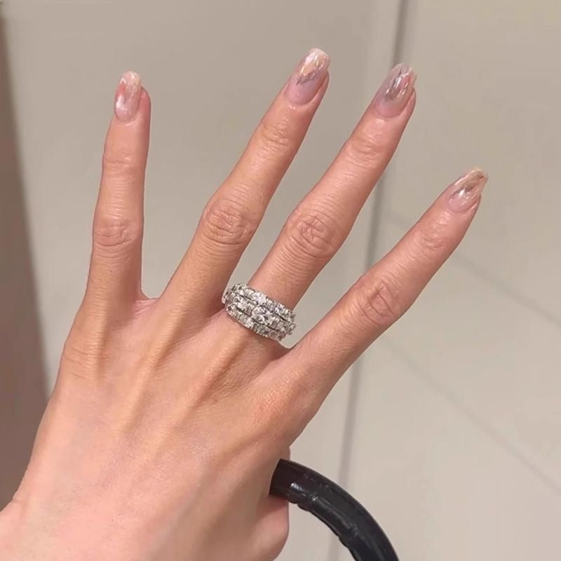 Zircon Row Band Ring