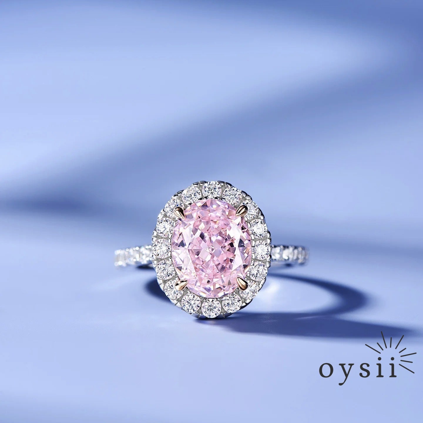 Blush Dove — Vintage Pigeon Egg Pink Diamond Ring