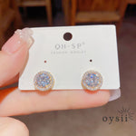 Luna Dot — Micro Pavé Zircon Stud Earrings