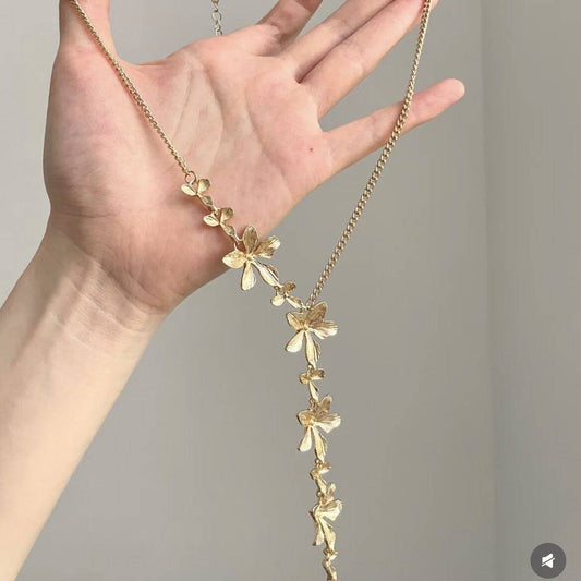 Gold Floral Necklace