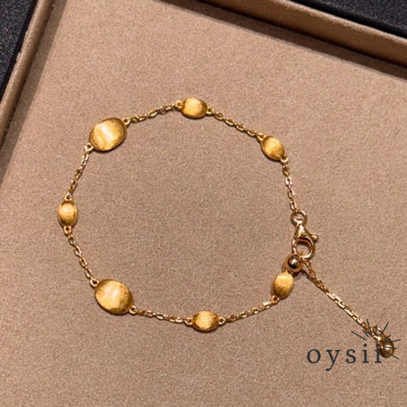 Golden Bean – Matte Adjustable Bracelet