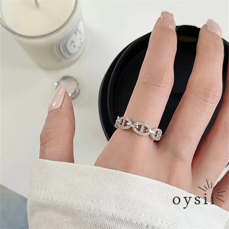 Chic Snout – Full-Crystal Adjustable Pig Nose Ring