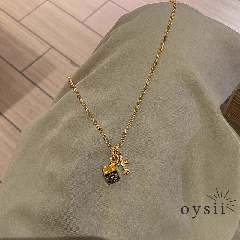 Cross Elegance — Minimalist Cross Pendant Necklace