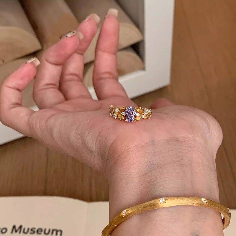 Vintage Bauhinia Open Ring