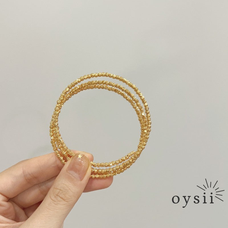 Silver Veil – Multi-Layer Circle Bracelet