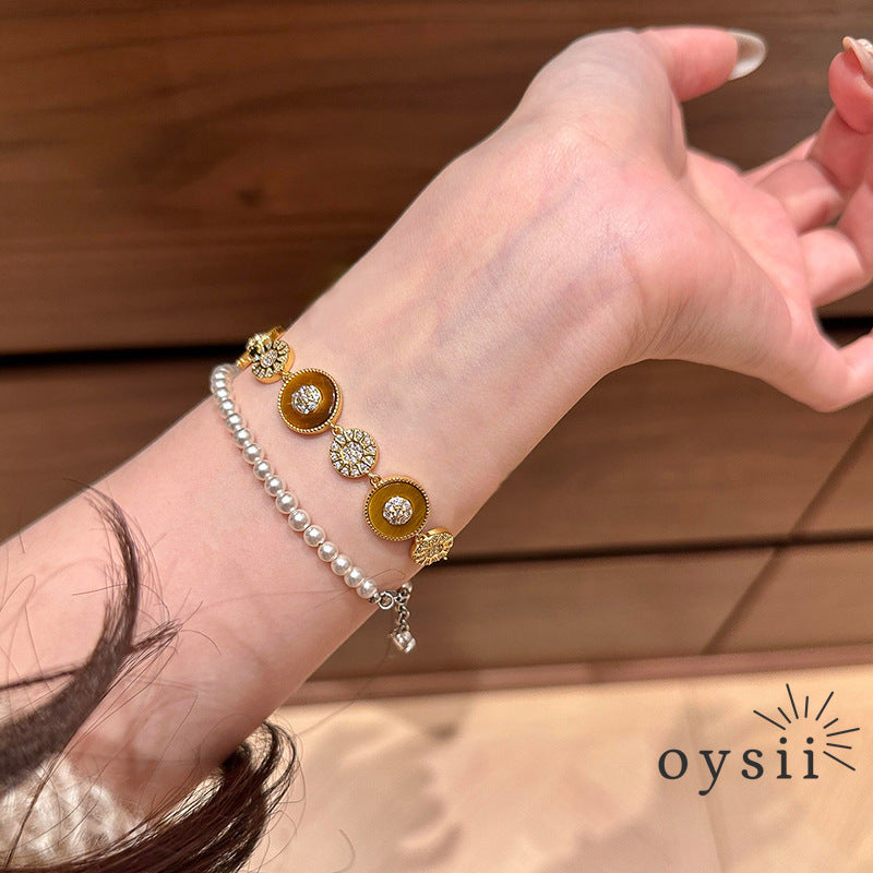 Solar Voyage – Tiger Eye Compass Bracelet