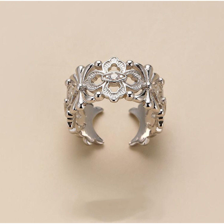 Hollow Carved Open Ring