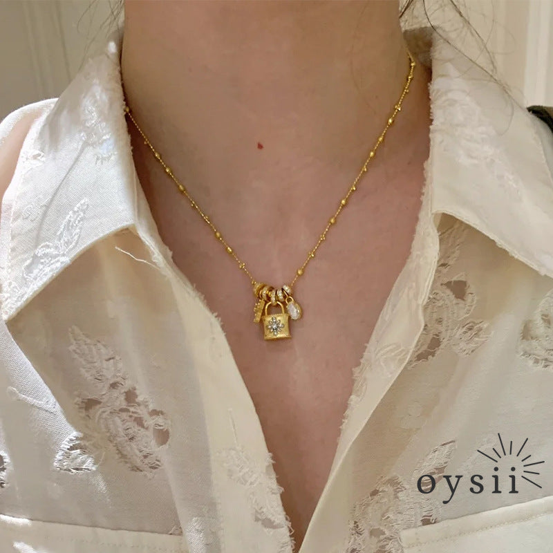 Eternal Faith — Cross Lock Pendant Necklace