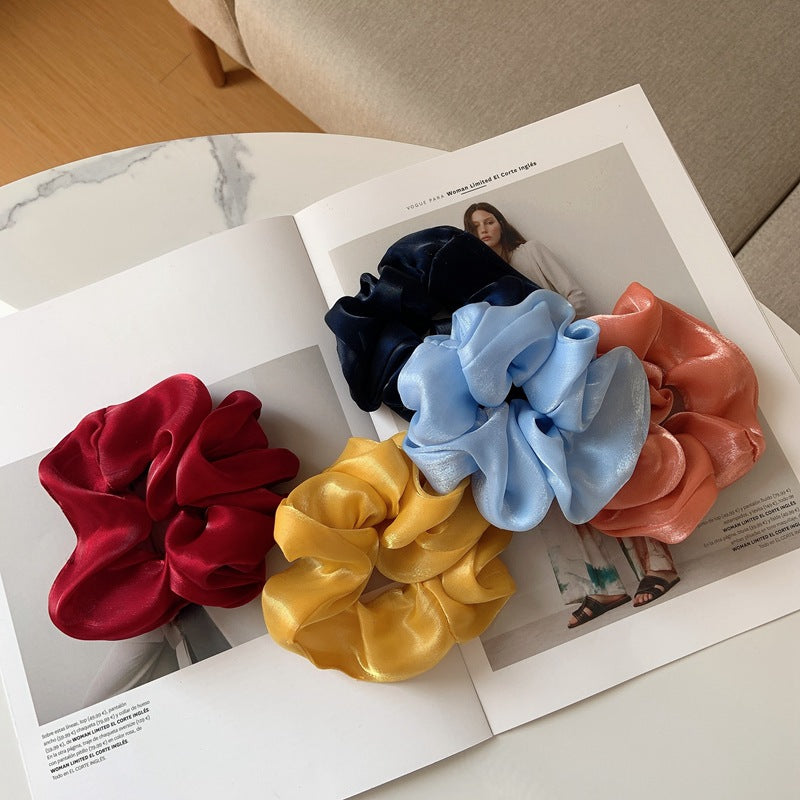 Shiny Satin Hair Scrunchie