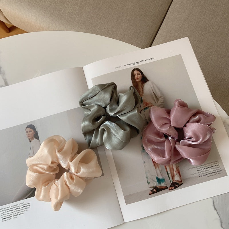 Shiny Satin Hair Scrunchie