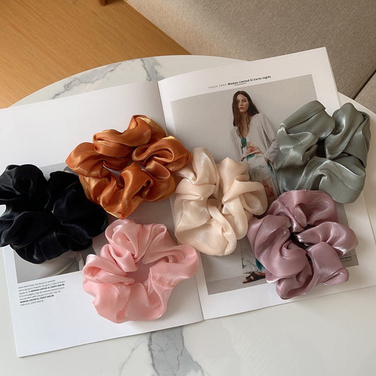 Shiny Satin Hair Scrunchie