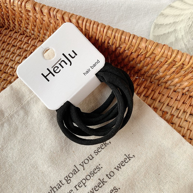 Set of 6 Soft Hair Elastics