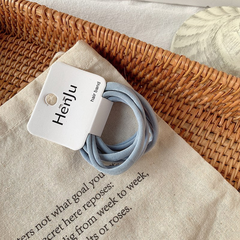 Set of 6 Soft Hair Elastics