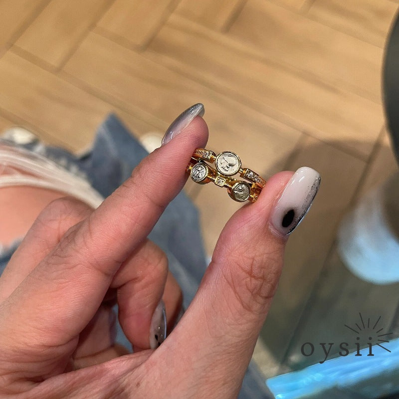 Athenian Relic — Vintage Double Coin Ring