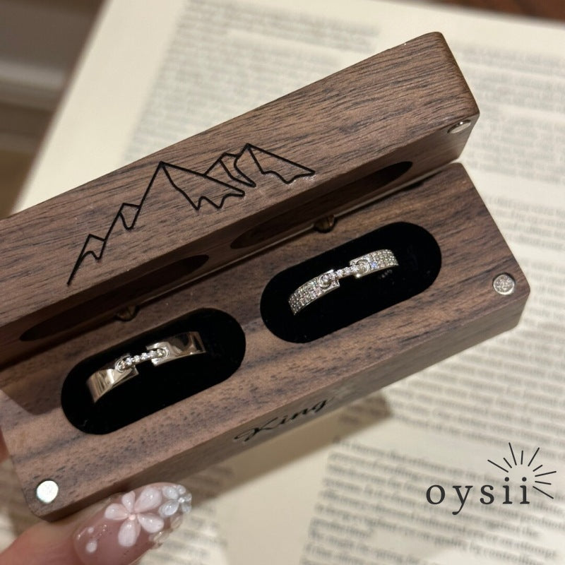 Eternal Bond — Vintage Full Diamond Couple Ring