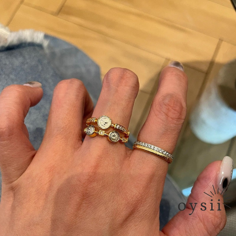 Athenian Relic — Vintage Double Coin Ring