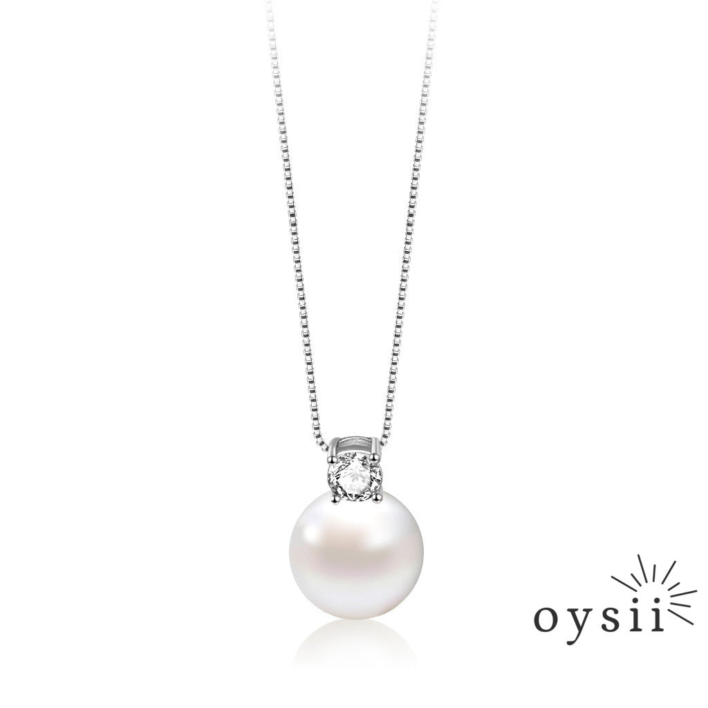 Diana Pearl — 99 Silver Classic Round Pearl Necklace