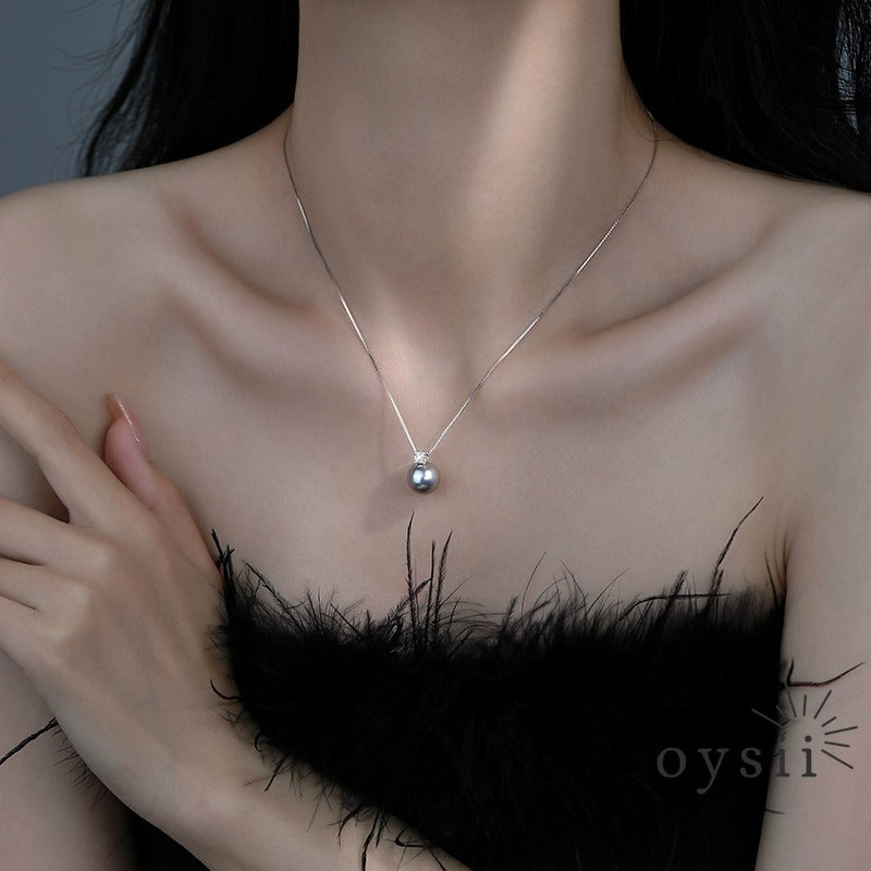 Diana Pearl — 99 Silver Classic Round Pearl Necklace