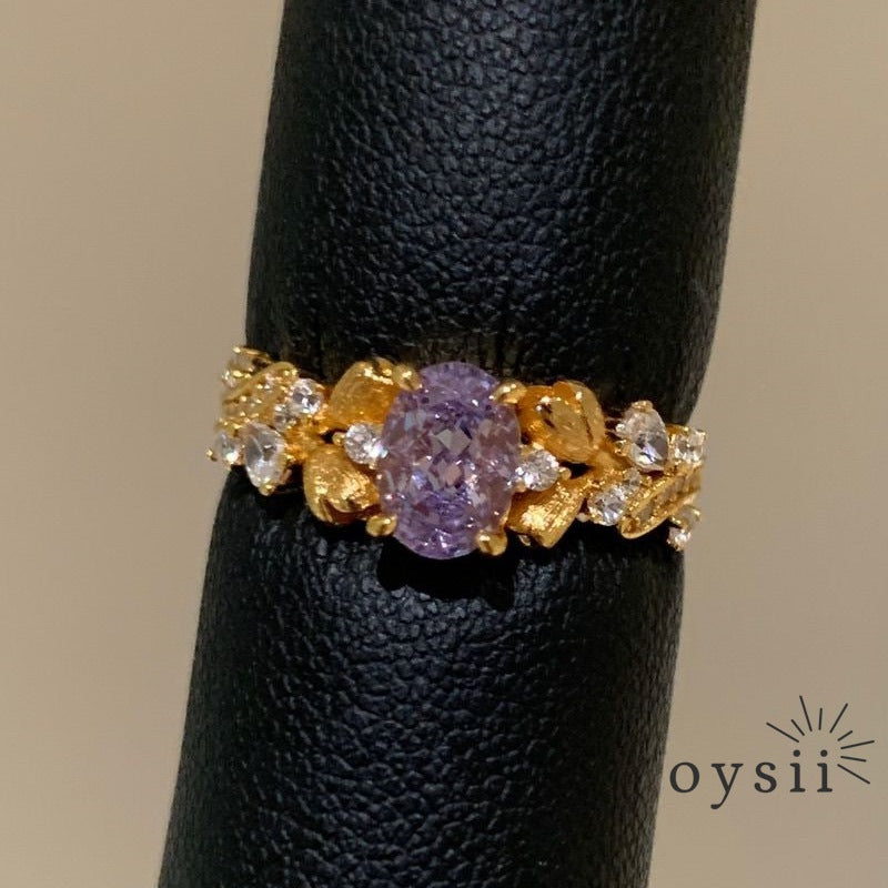 Imperial Bloom — Vintage Starry Tassel Bauhinia Ring