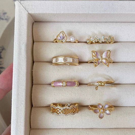 Minimalist Elegant Ring Set
