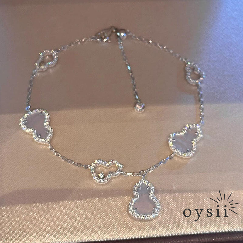 Crystal Fortune – Sparkling Gourd Adjustable Bracelet