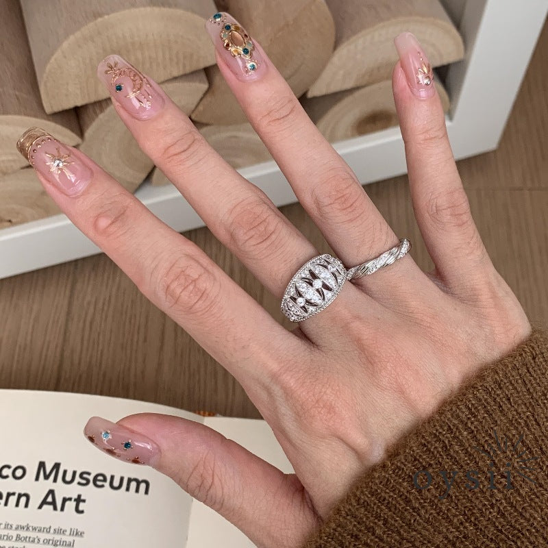 Lace Reverie – Vintage Pavé Ring