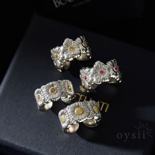 Timeless Petal – Daisy Gardenia Ring