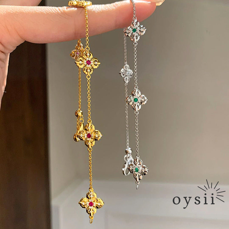 Crimson Radiance – Double-Sided Vajra Bracelet