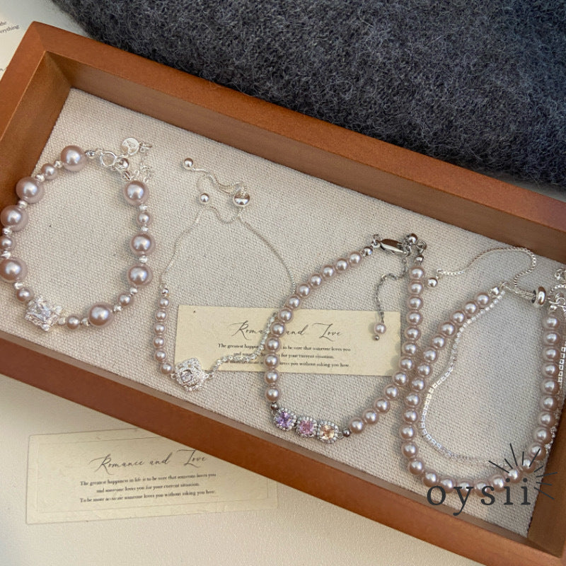 Rose Pull – Manta Pearl Adjustable Bracelet