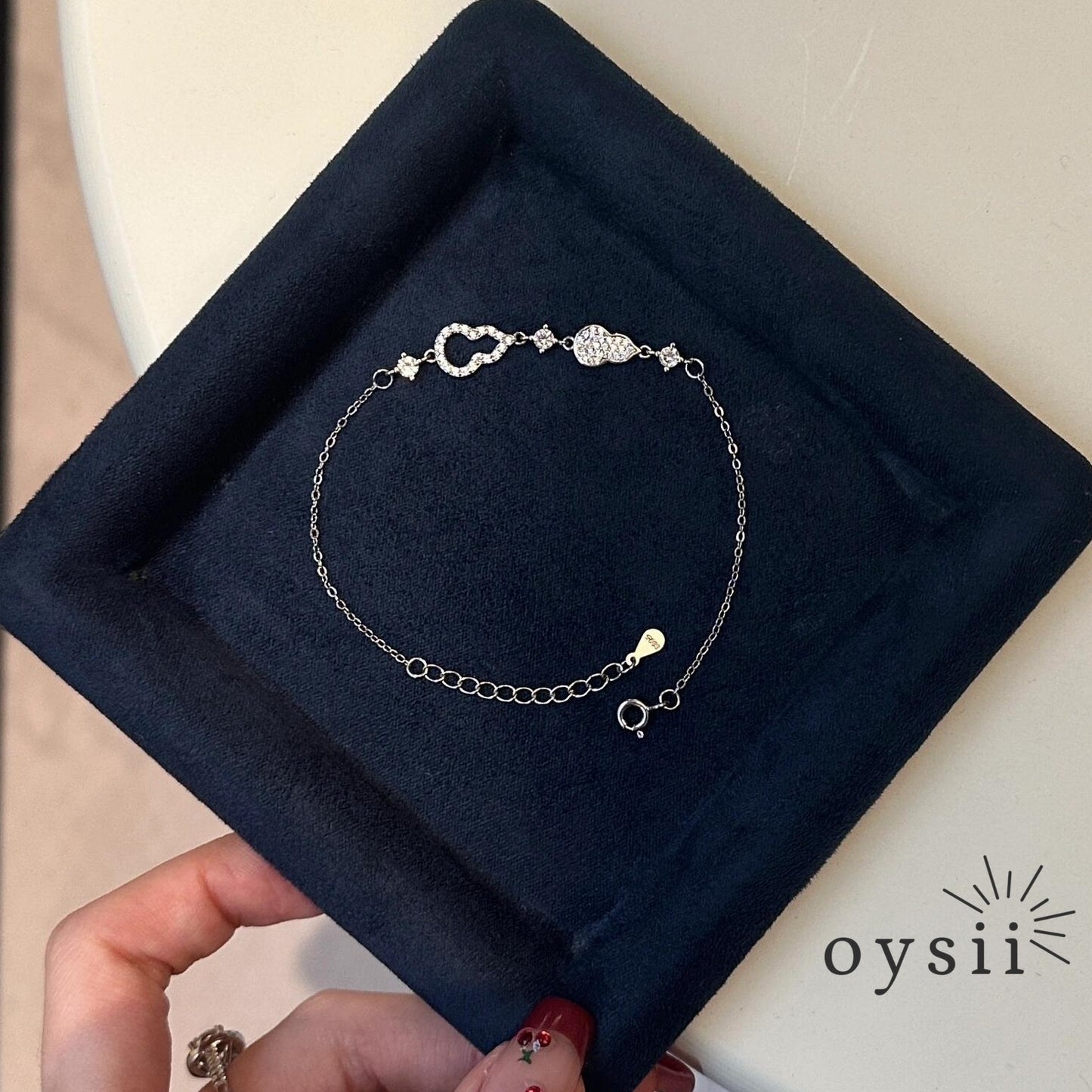 Golden Wish – S925 Silver Gourd Zircon Bracelet