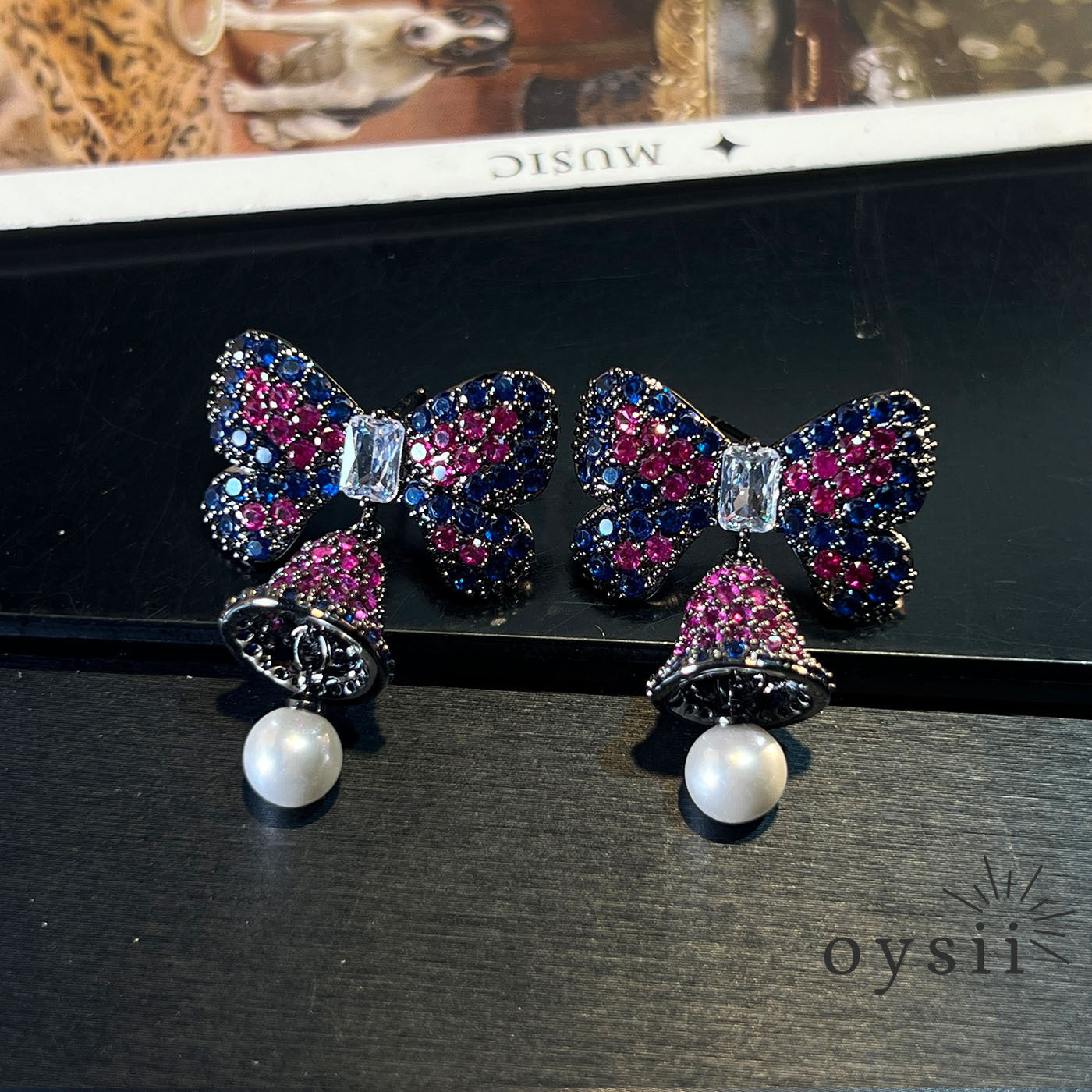Snowy Ballet — Christmas Zircon Drop Earrings