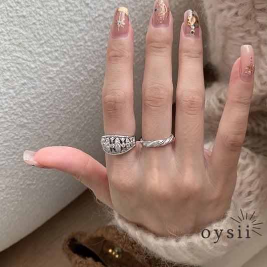 Lace Reverie – Vintage Pavé Ring