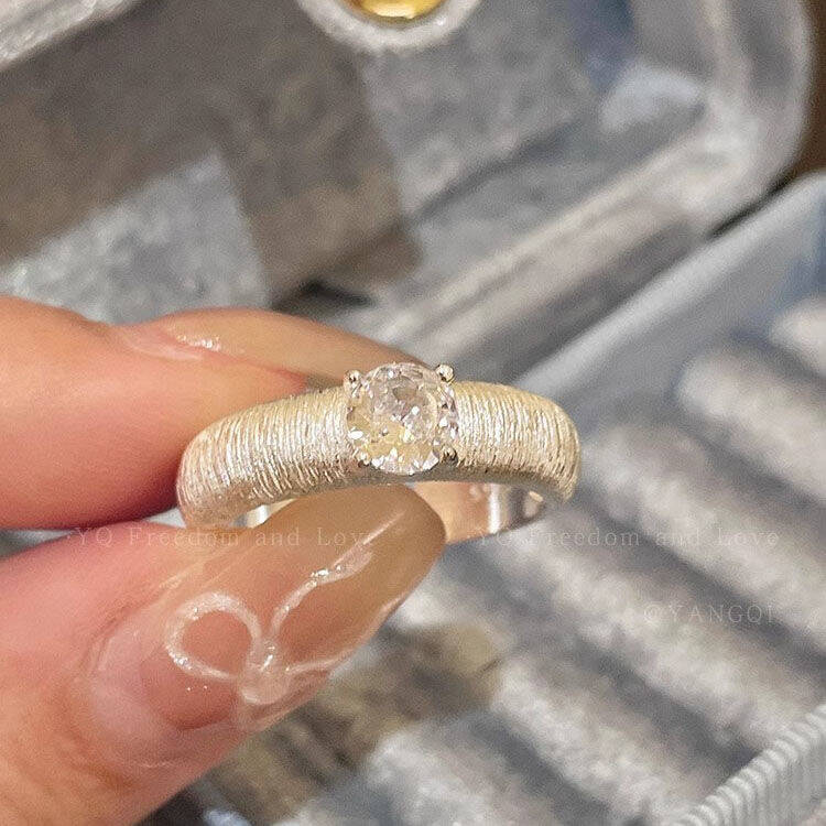 Brushed Open Band Ring