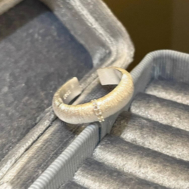Brushed Open Band Ring