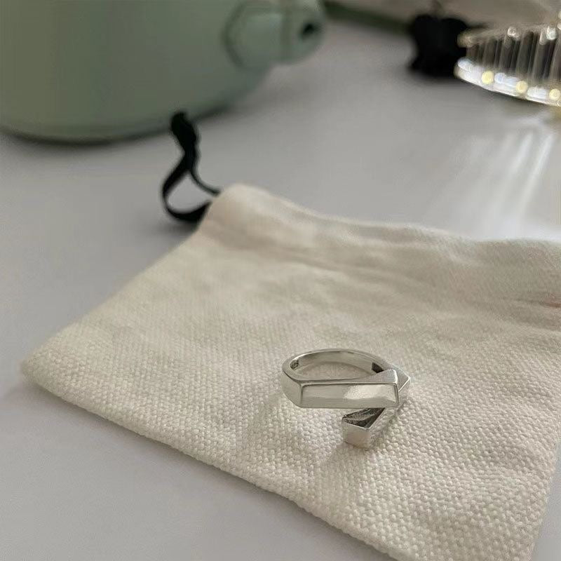 Irregular Square Band Ring