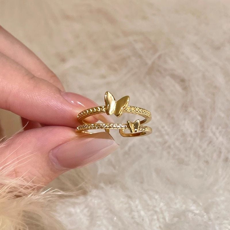 Luxury Sparkling Open Band Ring