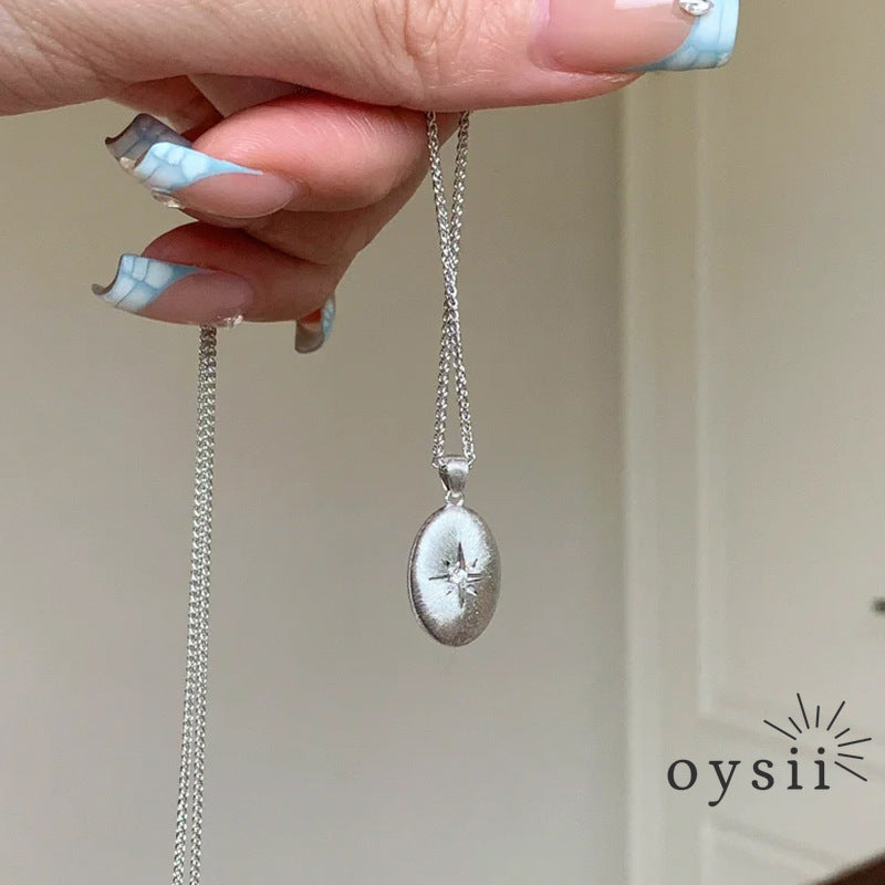 Stellar Bean – Matte Eight-Star Coffee Necklace