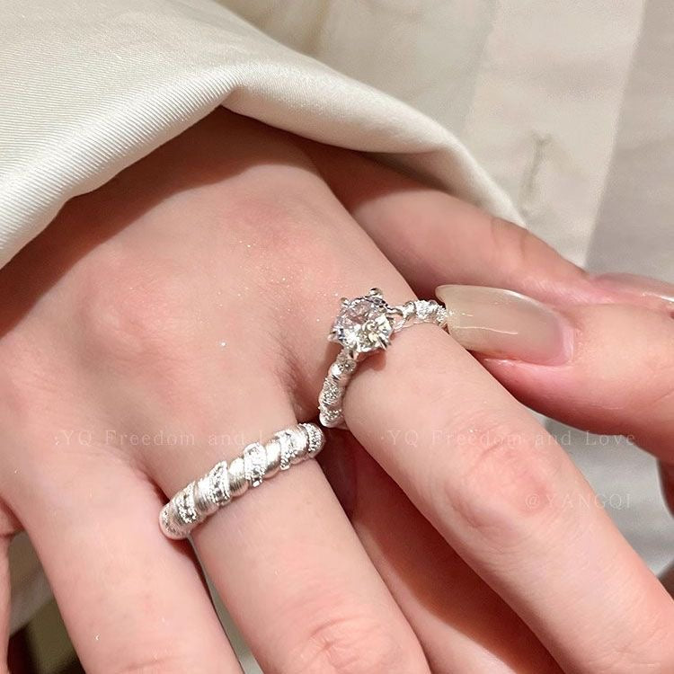 Brushed Open Band Ring