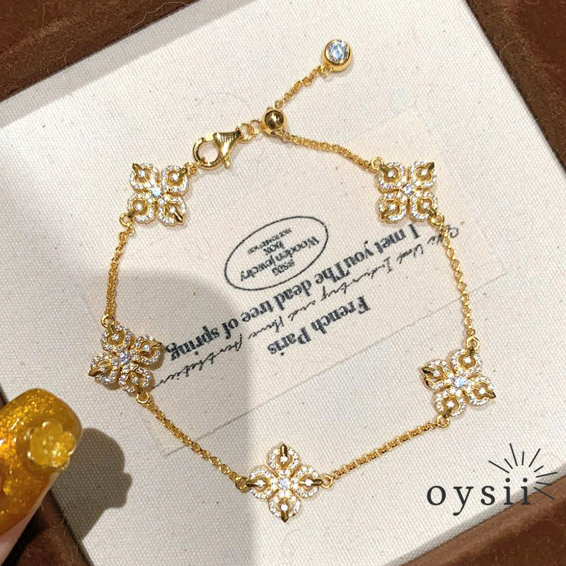 Crimson Radiance – Double-Sided Vajra Bracelet