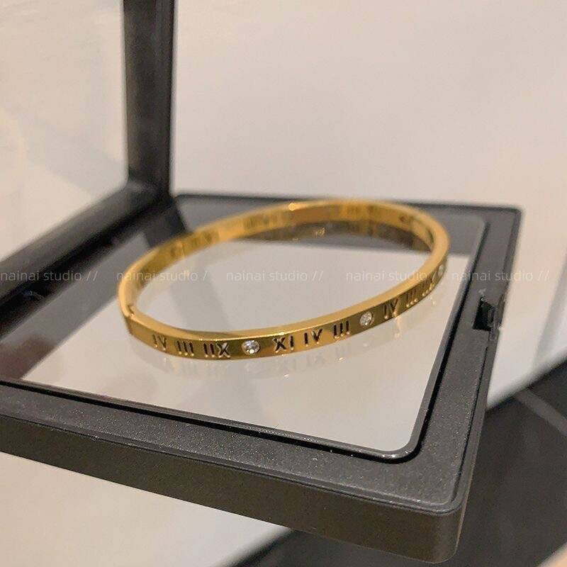 Gold Stainless Steel Bracelet Set