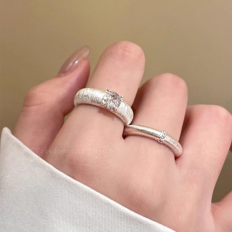 Brushed Open Band Ring