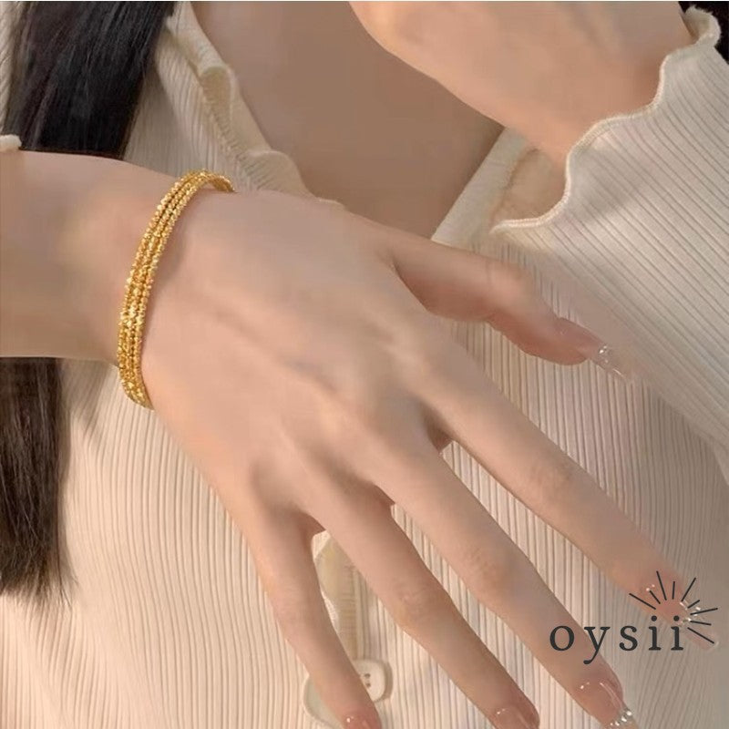 Silver Veil – Multi-Layer Circle Bracelet