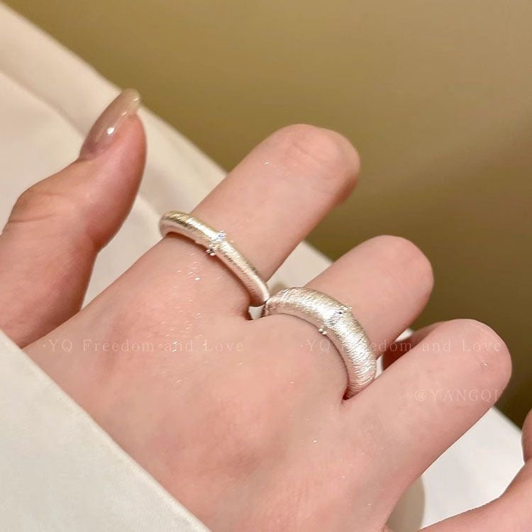 Brushed Open Band Ring