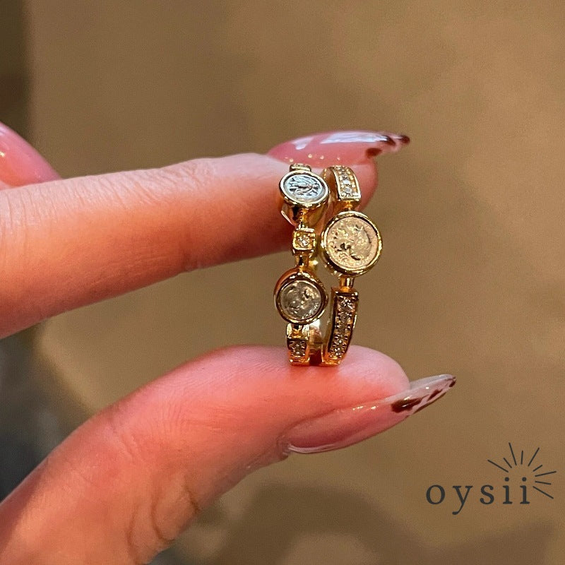 Athenian Relic — Vintage Double Coin Ring