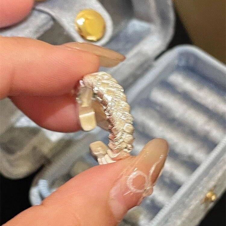Brushed Open Band Ring