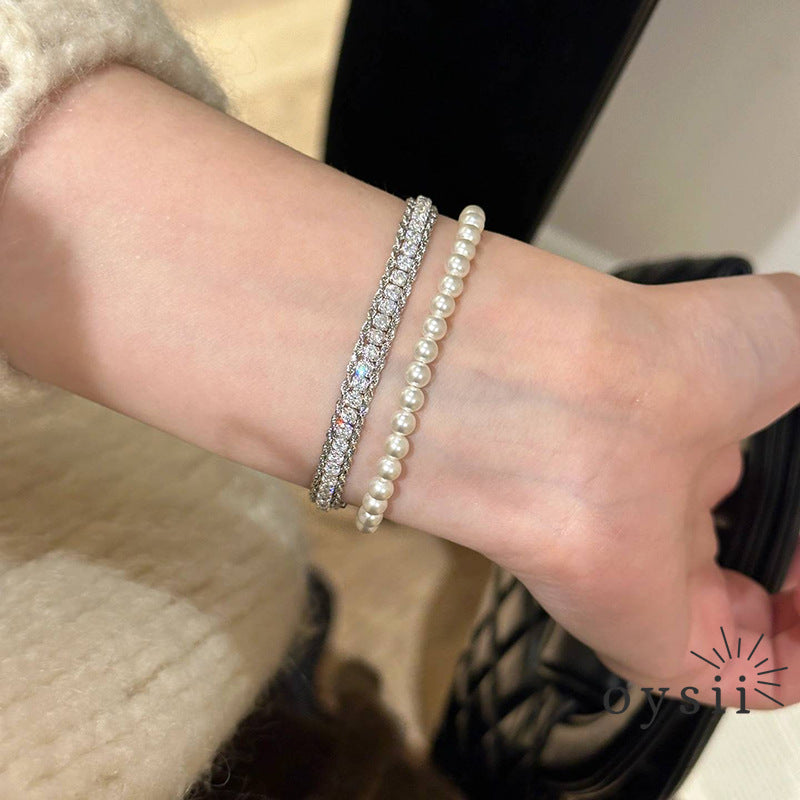 Twist Elegance – Pavé Braided Bracelet