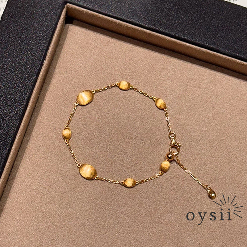 Golden Bean – Matte Adjustable Bracelet