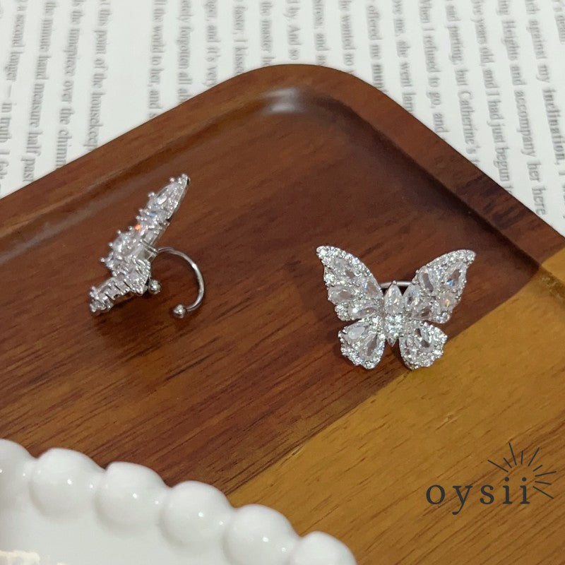 Aurora Wings – Diamond Butterfly Earrings