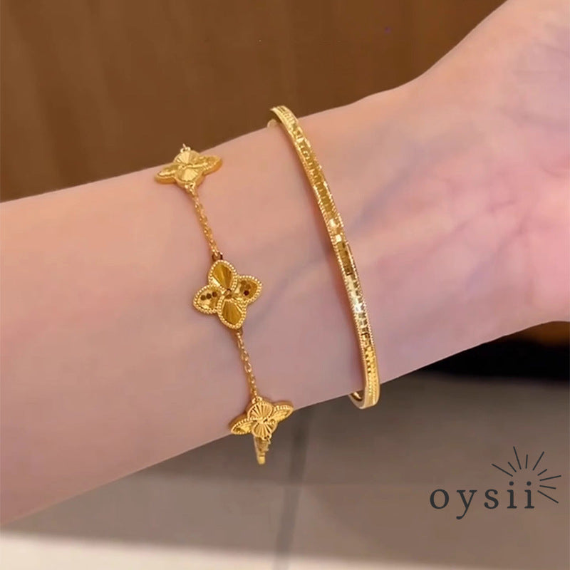 Frozen Prism – Laser Crystal Bangle