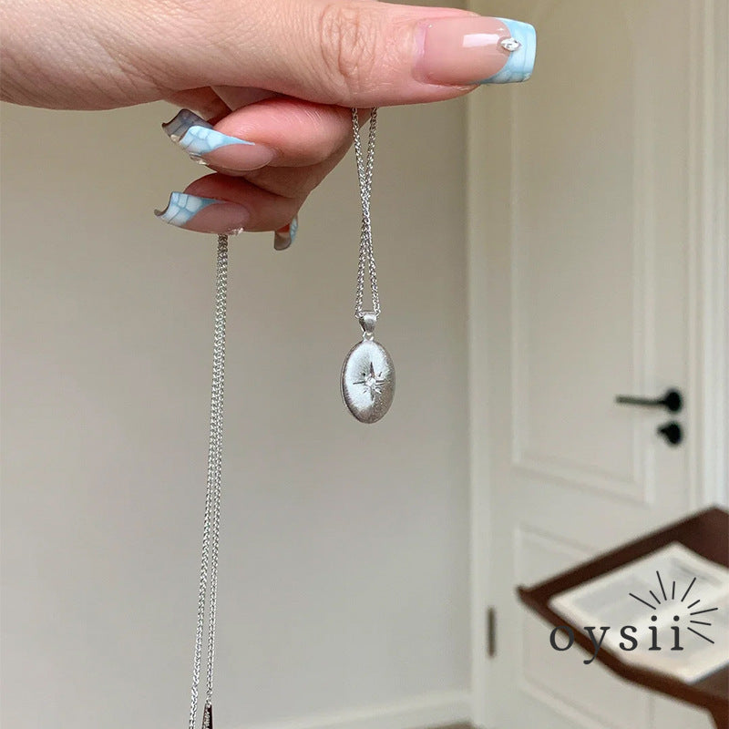 Stellar Bean – Matte Eight-Star Coffee Necklace